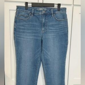 Lands’ EndWomens Mid Rise True Straight Jean NWOT
